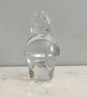 Holmegaard Lead Crystal Eskimo Figure Danish Signed 3.75 in MCM — photo 2