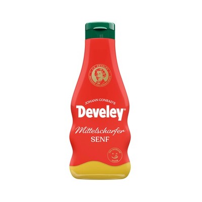 Develey Mittelscharfer Senf leicht scharf Squeezeflasche 250 ml