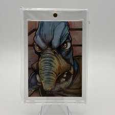 2025 Star Wars hyperspace Sketch card Of Watto 1/1 auto by Michael Mastermaker