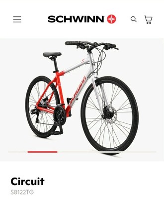 schwinn circuit schwinn equipment Schwinn Men’s Circuit 700c/28” Hybrid Bike Silver/Red(NEW)