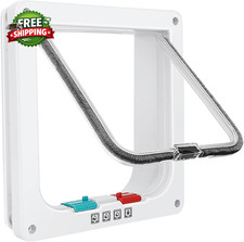 Cat Door Flap for Interior Exterior Doors Outer 7.76X7.5X0.78In M Easy to use