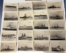 WW2 Postcards Unused Complete Set 20 Genuine United States Ships Album Mailing