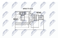 NTY NPW-TY-010 Gelenksatz, Antriebswelle Vorne Links FüR Lexus Toyota