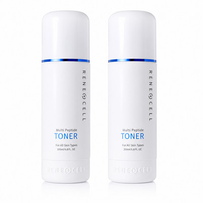 RENECELL Multi Peptide Toner 200mL x2 Hydrating Moisture Toner K-Beauty