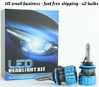 H11 LED Headlight Bulbs Kit High Low Beam Fog Light Super Bright White 6000K