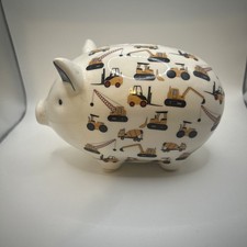Tilly Pig  Ceramic Piggy Bank Construction Money Box All pigs are seconds 