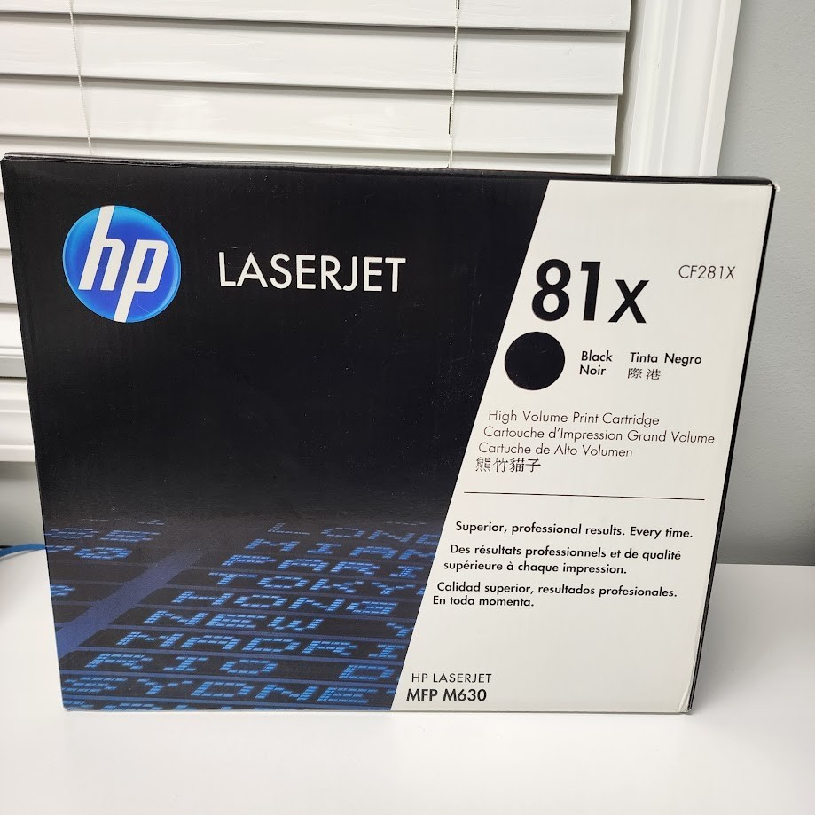 HP 81X  CF281X  Original HP Black Toner Cartridge – High Yield