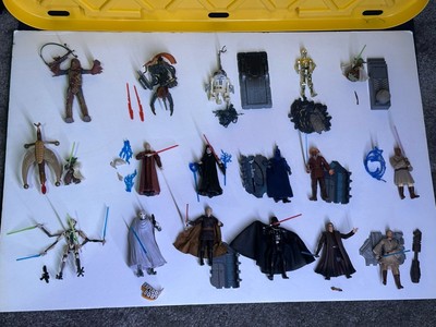 Star Wars Revenge of the Sith 3.75 Near MINT Lot Of 17 With Accessories- Anakin