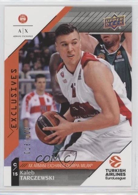 2017-18 Upper Deck Euroleague Exclusives 18/100 Kaleb Tarczewski #54 0a2