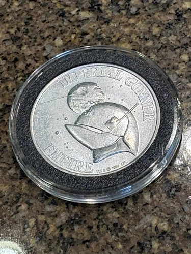 Vintage Star Wars Last 17 Imperial Gunner Coin w Case - POTF 1984 Kenner