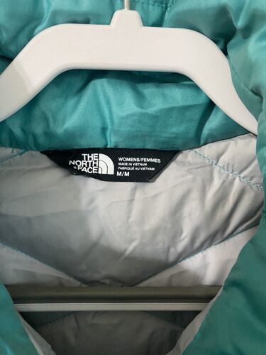 The North Face Aconcagua Puffer Vest Woman Size Med, Goose Down Fill 550 Teal - Picture 3 of 12