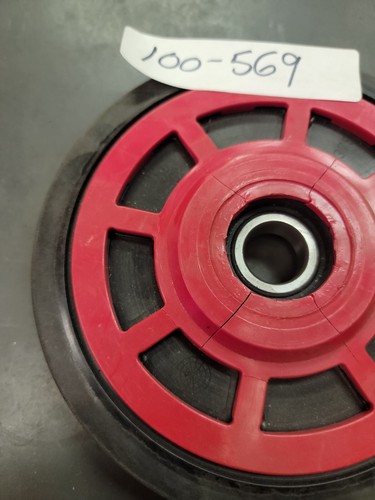 Snowmobile 6.5" Dia. X .75" Shaft Bogie Suspension Idler 6 1/2"x 3/4" Red - Imagen 2 de 9