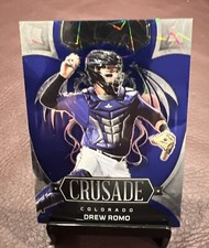 2023 Panini Chronicles - DREW ROMO *Crusade Blue Velocity Prizm!* #9/99 🔥