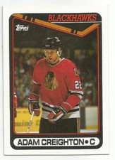 ADAM CREIGHTON 1990-91 TOPPS CARD MINT CONDITION