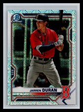 ⚾ JARREN DURAN 2021 BOWMAN CHROME PROSPECTS MOJO REFRACTOR HOLO RC # 135