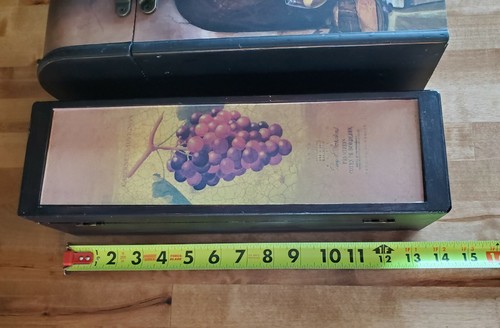 Lot of 2 Vintage Style Wine Bottle Boxes Decor Gift French Italian Winery Decor - Picture 8 of 8