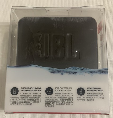 ALTAVOZ BLUETOOTH PORTÁTIL IMPERMEABLE JBL GO 2 NEGRO Con Logo Personalizado - Imagen 2 de 4