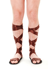 Roman Sandals Adults Warrior Fancy Dress Shoes Greek Roman Accessory