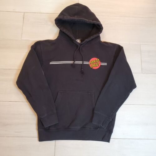 Santa Cruz Skateboards Men's Size Medium Pullover Sweatshirt Hoodie Black