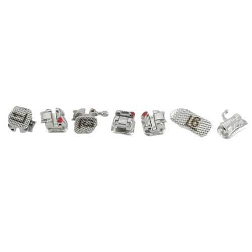 7-7 Orthodontic Self-Ligating Brackets Roth MBT 022 Braces w/Tubes Damon Q Type - Picture 3 of 47