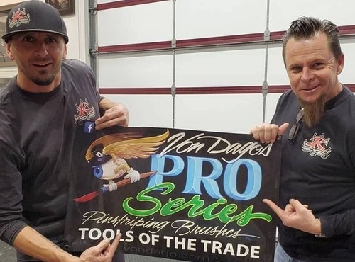 *LEFT HANDED* #00 Pinstriping Brush - Von Dago's Southpaw ~ "PRO'S KNOW" - Picture 21 of 23