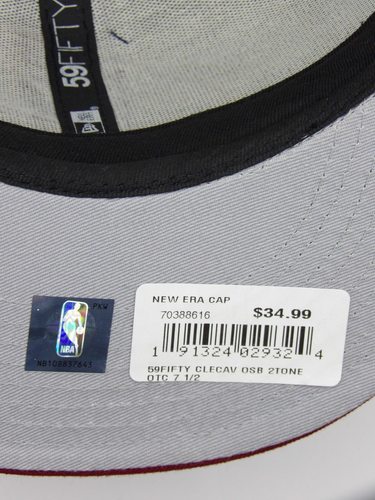 New Era 59Fifty Cleveland Cavaliers Blue Red Cap Fitted Size 7 1/2 - Picture 7 of 9