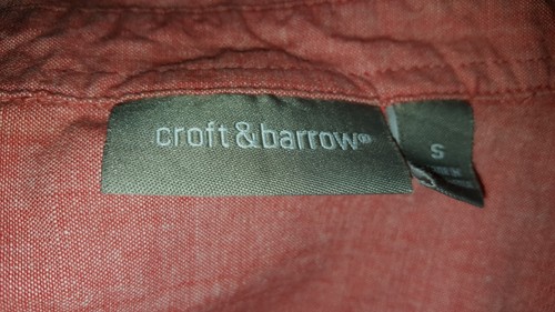 Croft & Barrow Womens Shirt Top Blouse Size S Small Red - Picture 2 of 3