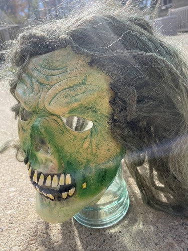 Skull Green Scary Mask 2011 cabello largo - Imagen 4 de 8