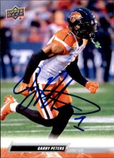 Garry Peters Signed 2023 Upper Deck CFL Football card BC Lions
