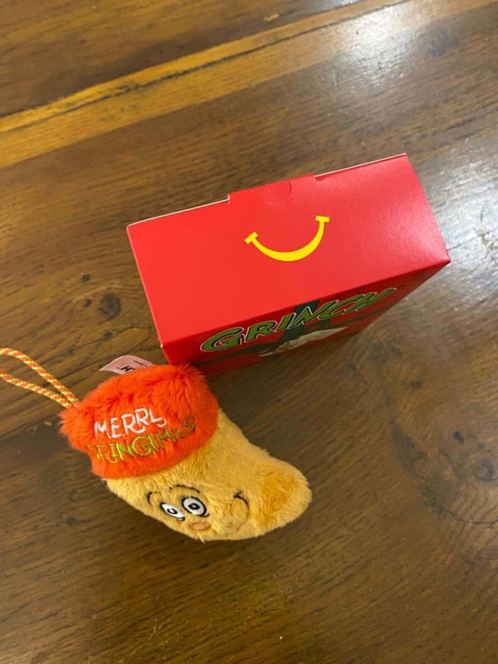 McDonalds Happy Meal Toy 2024 UK Grinchmas GRINCH Plush Xmas Hangers