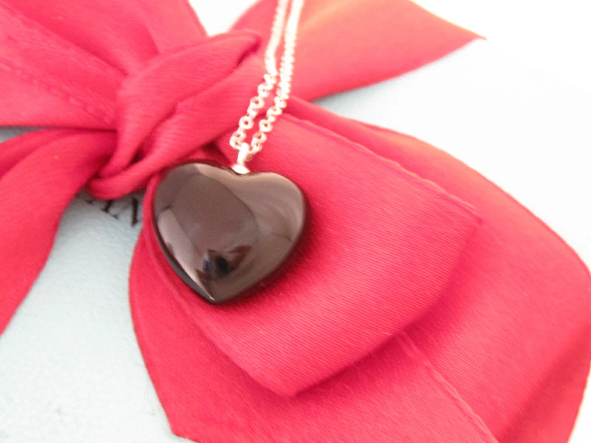 Tiffany black shop heart charm