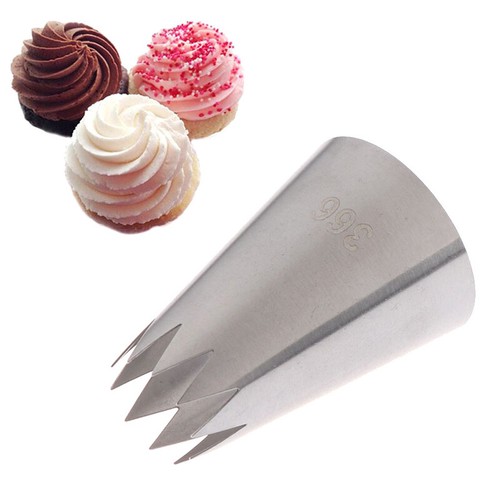 #366 Large Open Star Piping Nozzle Icing Cream Nozzles Bakeware Pastry Tips~_e - Picture 2 of 8