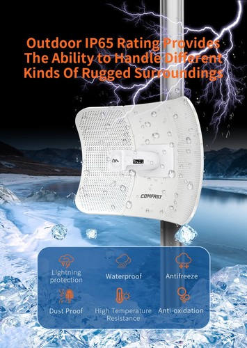 Puente AP inalámbrico exterior WIFI CPE punto de acceso antena 26dBi WI-FI nanoestación - Imagen 5 de 16