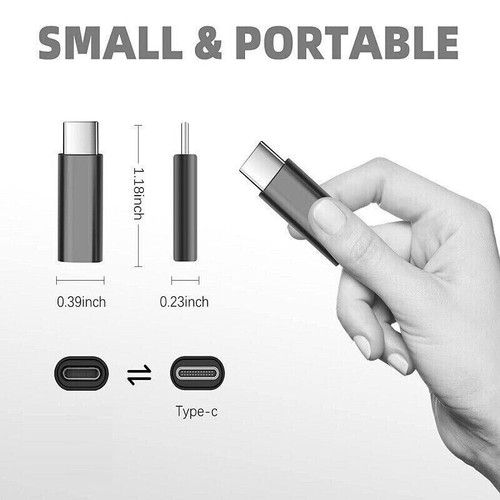 USB Type-C Male to 8-Pin Adapter Charging suitable for iPhone 15 in GOLD - Photo 7 sur 7