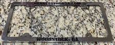 Hennessy Honda Georgia Dealership License Frame Thin Metal Chrome Plate
