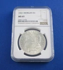 1921 Morgan Silver Dollar MS63