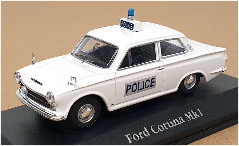 Atlas Editions 1/43 Scale 4 650 126 - Ford Cortina Mk1 Surrey Police - White
