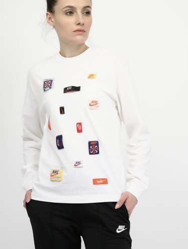 NIKE ICON CLASH WOMENS LONG SLEEVE COTTON RUNNING TOP SHIRT SMALL GENUINE NEW - Picture 3 of 12