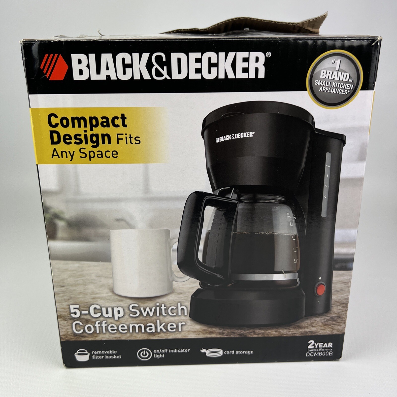 BLACK DECKER 5Cup Coffeemaker, Black, DCM600B, Great Condition w