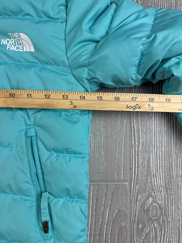 The North Face Girls' Reversible North Down Jacket Size Small 7/8 Teal - Picture 7 of 12