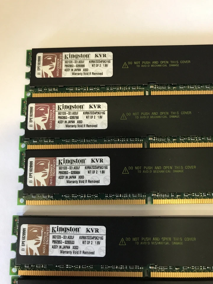 48GB = 6 x 8GB Kingston DDR2 667MHZ KVR667D2D4P5K2/16G Memory (for servers only) - Image 2 of 4