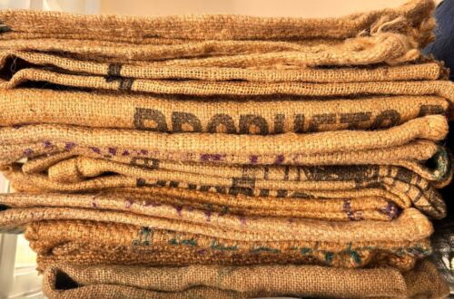 Grands sacs de grains de café variété jute jute jute *choix de l'acheteur * art mural/décor/artisanat - Photo 1 sur 124