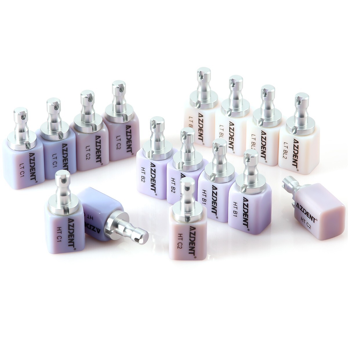AZDENT C14 Emax Dental Glass Ceramic Lithium Dislicate CAD