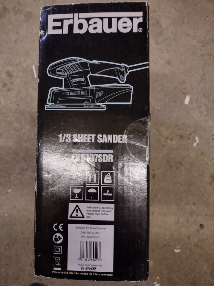 Erbauer Sander 1/3 Sheet eBay