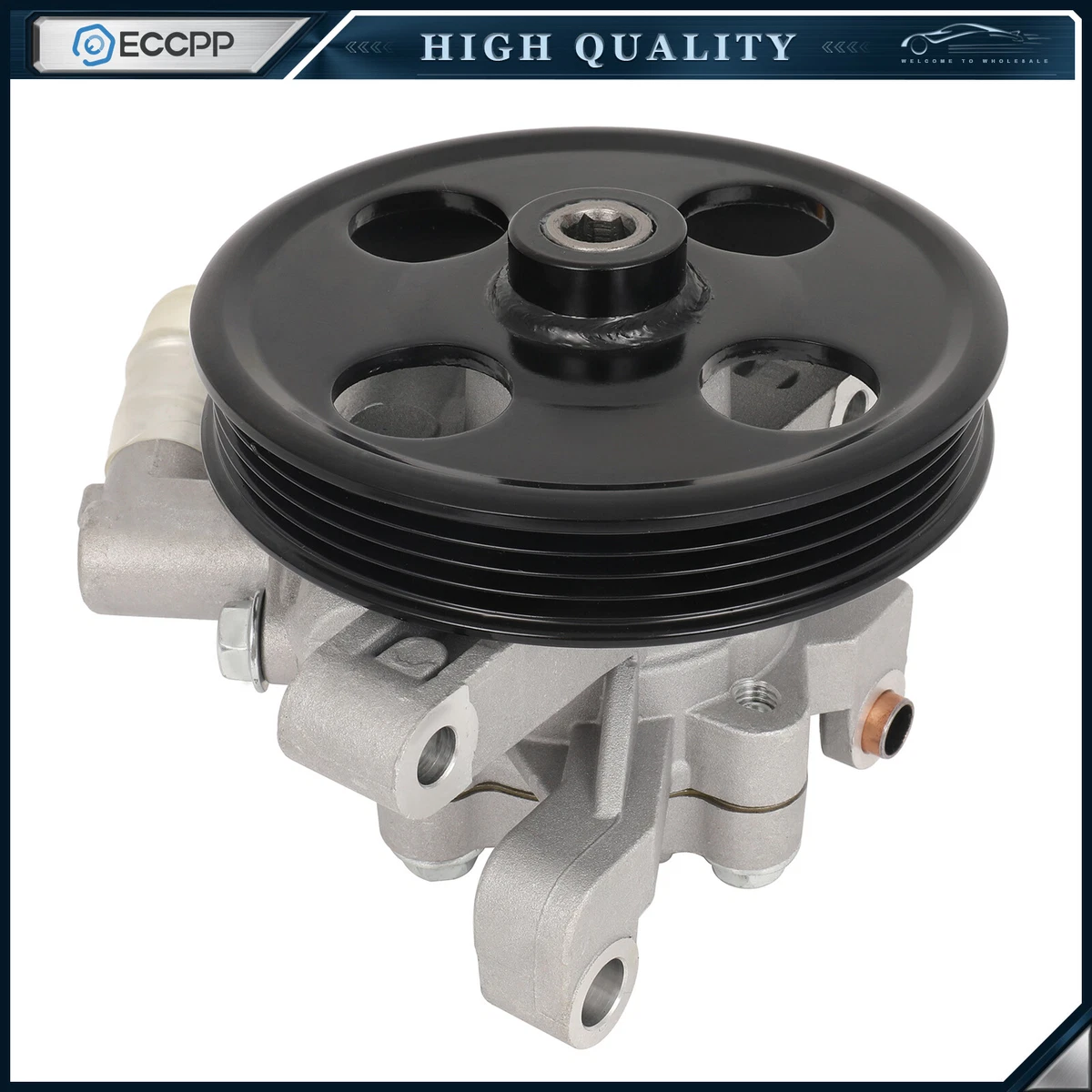 LMHHMIN Bomba De Dirección Asistida Con Polea V6 Para Ford Para Edge 3.5L 2007-2010 Para Fusion 3.5L 2010-2012, Para Lincoln Para MKX 3.5L 2007-2010 Para MKZ 3.5L 2007-2012 Tipo De Puerto