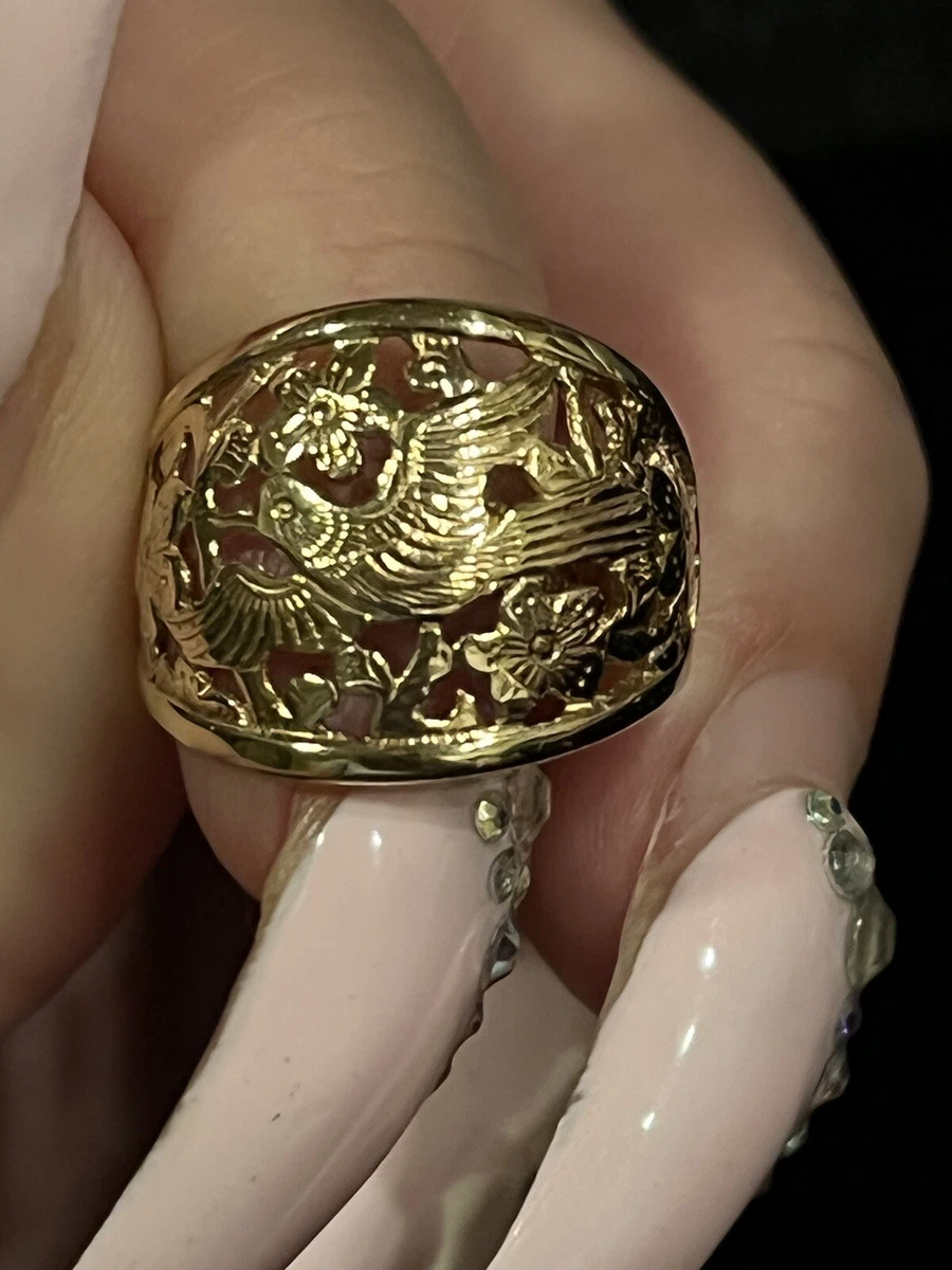 Ming s Jewelry Hawaii Bird And Plum Blossom Ring eBay