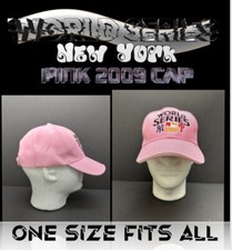 World Series New York 2009 Women Pink White Baseball Cap, ONE SIZE FIT ALL