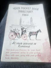 Pocket Directory Florence Italy 1964 Advertising Cokecola