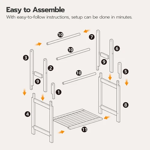HOOBRO Handtuchhalter Leiterständer Decke Leiter Handtuchhalter Trockenständer - Bild 62 von 63