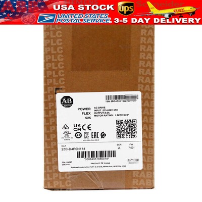 2022 New Sealed Genuine AB 25B-D4P0N114 PowerFlex 525 1.5kW 2Hp AC Drive
